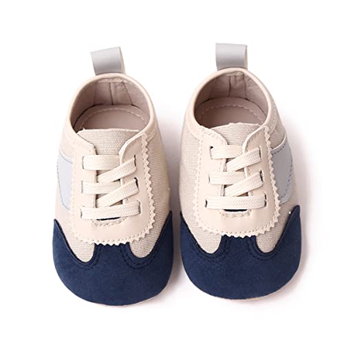 Hsdsbebe Baby Boys Girls Oxford Shoes Pu Leather Soft Rubber Sole Sneakers  Anti-Slip Toddler Ankle Boots Infant Walking Shoes Moccasins(Zzy2292 Navy Blue,2) #TOP3