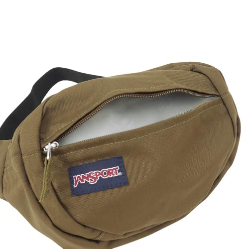 Image of JanSport Fifth Avenue Fanny Pack Crossbody Bags for Women, Men - Stylish, Durable Waist Bag with Adjustable Belt, Main Zippered Pocket, Quick Stash Pocket - Travel Essentials - Black