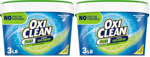 OxiClean Free Versatile Stain Remover Powder, 3 lb (Pack of 2)