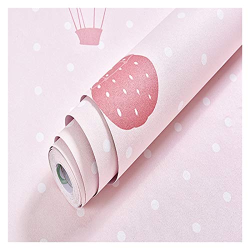 Papier peint autocollant rose 0,6x10m pour deco de chambre