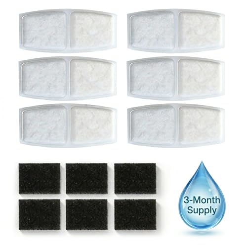 Fuente de agua inalámbrica para gatos 3.2L con filtros miniatura 4