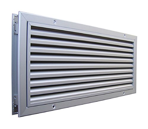 Preisvergleich Produktbild Türlüfter Aluminium 600 x 400 mm eloxiert