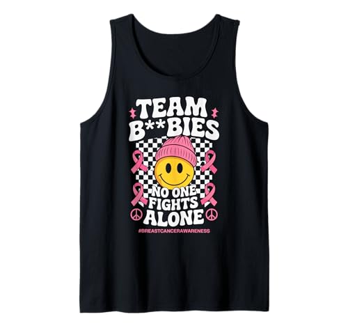 Pink Ribbon Support Squad Breast Cancer Awareness Men Women Canotta