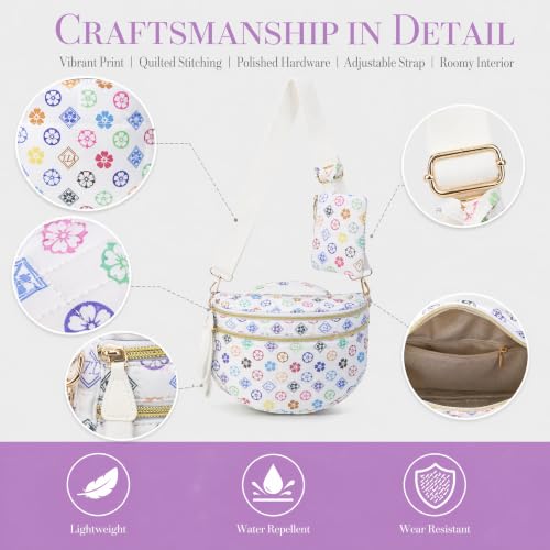 Image of Makes Checkered Crossbody Bag Bum Bag for Women with Pouch