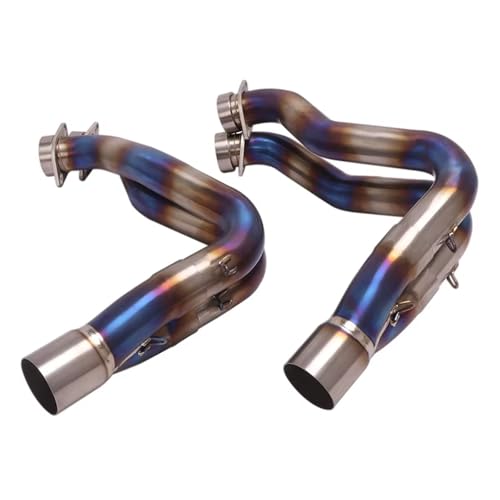 排気管 Compatible With Yamaha For MT10 For YZF-R1 For R1M 2015-2021 オートバイ排気システム フロントリンクパイプ マフラー オートバイ排気パイプと互換性あり