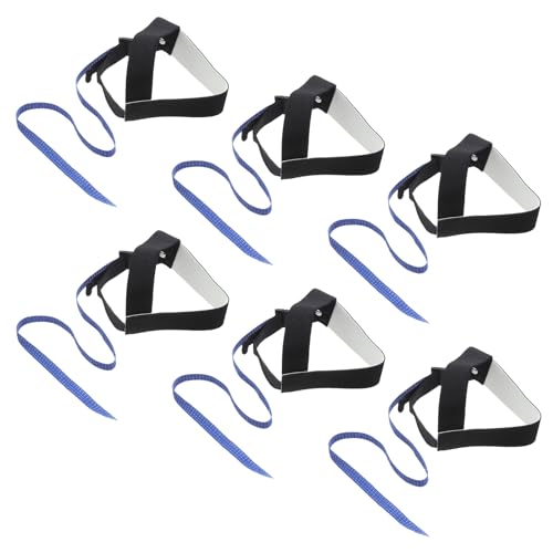 Image of MECCANIXITY 6pcs ESD Anti Static Foot Heel Straps Anti Static Wrist Strap Band Adjustable for Grounding Removing Static Black
