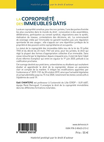 La copropriété des immeubles bâtis (2020)