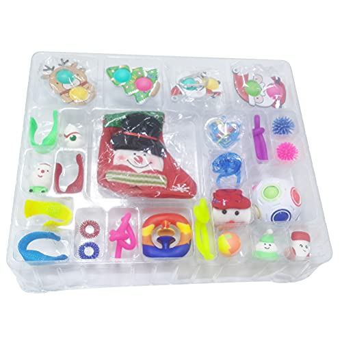 Gtytrxi Zintuiglijke Speelgoed Kerst Countdown 24 Dag Kalender Pack Childrens Anti-angst Decompressie Speelgoed… - Image 3