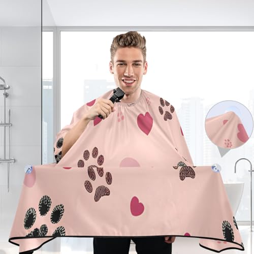 Capa de barbería impermeable para hombre con cierre ajustable miniatura 6