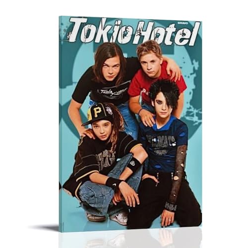 SFHDFLUQ Tokio HotelWall Art - Póster de habitación con impresión moderna de decoración familiar, pósteres para colgar en la decoración del hogar, decoración de pared enmarcada o sin marco, 20 x 30 cm