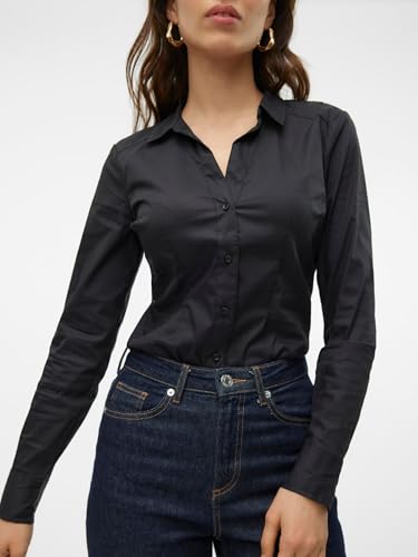 VERO MODA Blouse VMLADY Bodies chemisier body chic manches longues