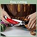 CAMFEAST Garden Scissors Heavy Duty Flower, Camfeast Multi-functional Pruning Gardening Scissors Floral Shears, Strong Pruner for for Flowers, Fruit,Branches, Potted Landscape