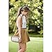 BOSTANTEN Crossbody Bags for Women Leather Cell Phone Purse Shoulder Handbags with Wide Strap Beige with Brown
