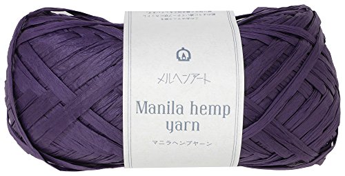 メルヘンアート マニラヘンプヤーン クラフト 並太 Col.523 パープル 20g 約50m 3玉セット