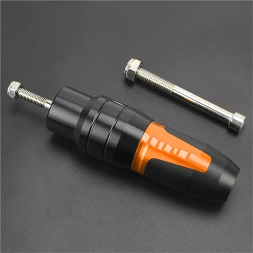 Auspuffrahmen Motorrad-Auspuff-Schiebeschutz Für Kawasaki KLR650 KLR 650 2008–2023, Sturzpads, Sturzschutz, Rahmenschutz Motorrad Crash Pad Sturzschutz(Orange 2)