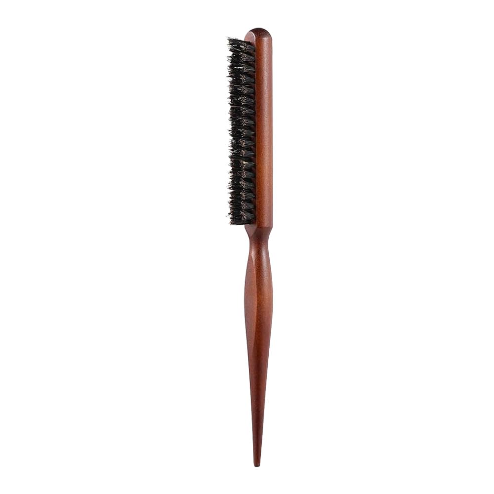 PINAKA Wooden Teasing Brush Root Teasing to Add Volume and Hair Care Scalp Massage for Women Hair Growth, Rat Tail Combs for Back Combing Color-picture-21