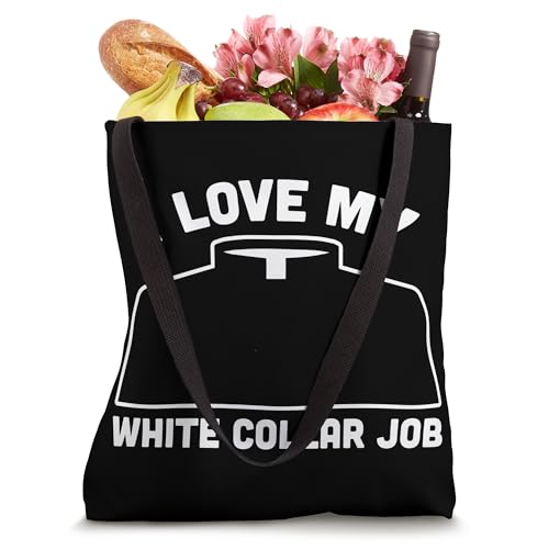 Bolsa Tote I love my white collar Job Priest Pastor miniatura 4