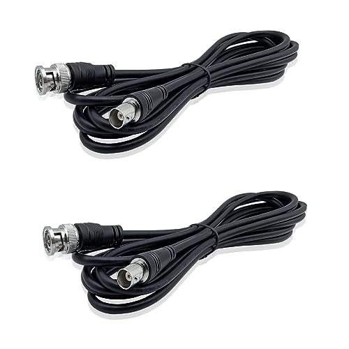 iYueMps 2Pcs 3m BNC Extension Cable, BNC Male to Female Cable CCTV RF Professional Coaxial Wire Cord for CCTV Camera Video