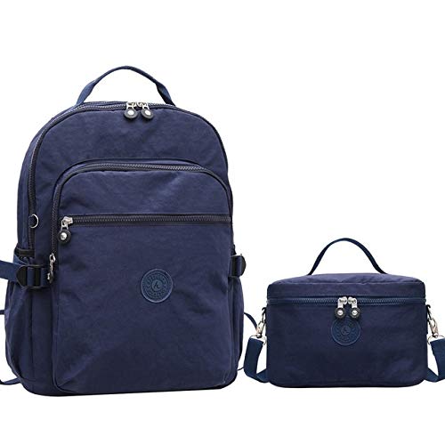 Fhdc Mochila Mochilas De Nailon para Mujer Original Informal Bolso Escuela Alta Capacidad