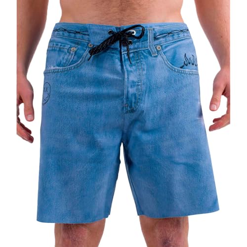 Short de bain Hurley Phntm Eco Denim idéal pour le surf et la plage