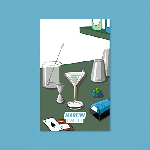 Image of Classic Cocktail Cute Enamel Pins for Bartender Aprons, Jackets, Backpacks and Purses, Shirt and Suit Lapels, Button Badges Brooch Fashion Jewelry