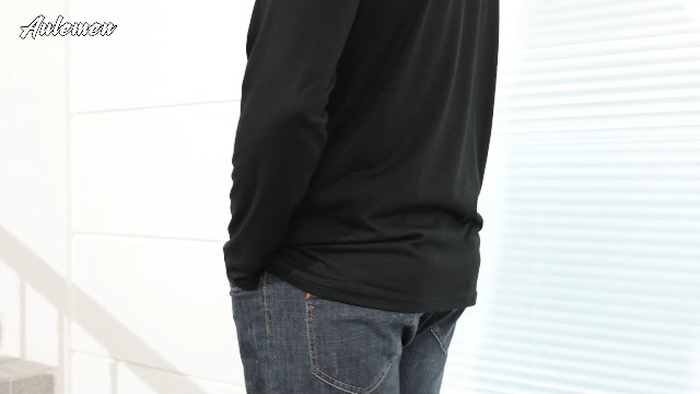 Aulemen Mens Long Sleeve Polo Shirts Casual Moisture Stylish Golf Tops Pocket miniatura 6