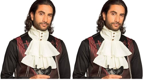 Boland Jabot, Unisexe-Adulte, 10204027, Blanc/doré, Taille unique