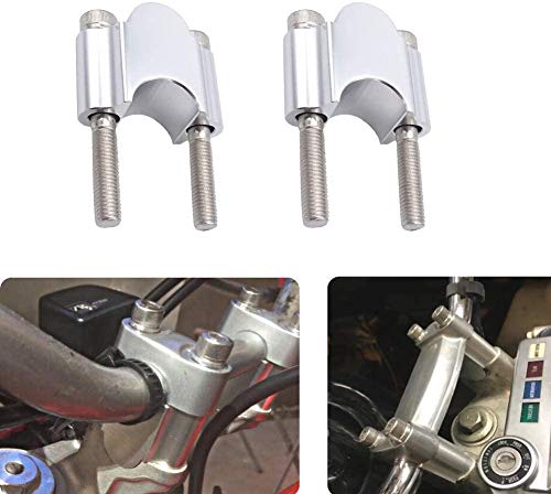 ANCLLO CNC-Lenkererhöhungs-Set, 28 mm, für Motorrad, kompatibel mit ATV, Dirt Bike, Off-Road