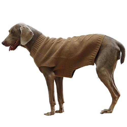 IECOii Dog Sweater Large Size Dog,Large Dog Sweater for Male Female Dogs,Neutral Thick Warm Dog Sweater,XL Dog Sweater for Christmas Thanksgiving Halloween,Beagle Corgi Large Dog Sweaters,Khaki-XL IECOii Dog Sweater Large Size Dog,Large Dog Sweater for Male Female Dogs,Neutral Thick Warm Dog Sweater,XL Dog Sweater for Christmas Thanksgiving Halloween,Beagle Corgi Large Dog Sweaters,Khaki-XL