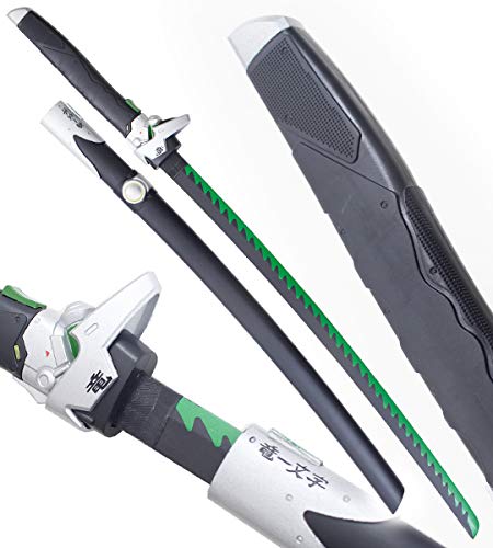 Katana Tout en Bois Lame en Bois Oni Genji Ninja Overwatch Epee Dragon Blade Sabre