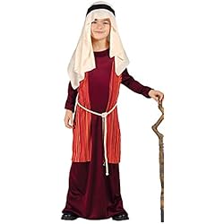Vestimenta De Pescadores GUIRMA, S.A. Disfraz de Pastor Judío Rojo Infantil M-(7/9 años)
