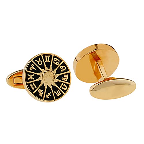 Manchetknopen, Sterrenbeeld Astrolabium Gouden Mode Heren Frans Shirt Accessoires Retro Zakelijke Manchetknopen, Klassiek - Image 4
