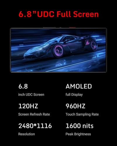 REDMAGIC 9S Pro 120Hz Gaming Phone, 5G Android Smartphone, 12GB RAM+256GB ROM, Snapdragon 8 Gen 3, 6.8" AMOLED Full Screen, FHD+, 50MP Camera, Dual-Sim, Unlocked Mobile Phone White - Image 6