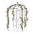 SCENDOR Garden Arches Arbors Birdcage Shape,9' High x 6.8' Wide,Metal Pergola Pavilion Gazebo Enduring Iron Trellis Plants Support Use for Outdoor Garden Arbor Climbing Plants Wedding Arches Ceremony
