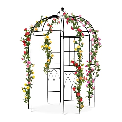 SCENDOR Garden Arches Arbors Birdcage Shape,9' High x...