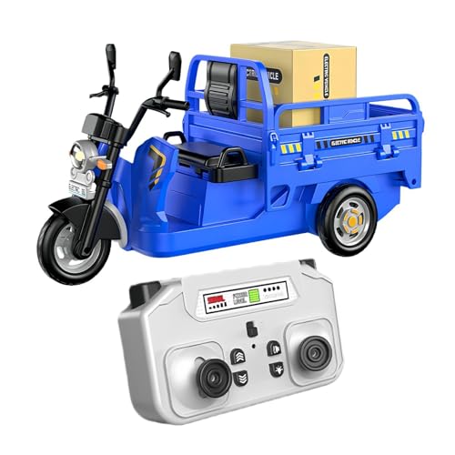 Générique Voiture RC, Véhicule à Trois Roues, Camion RC avec Lumière et Son, pour Garçons Fête d'anniversaire Rassemblements Familiaux en Intérieur à la Maison dans la Salle sur Sol