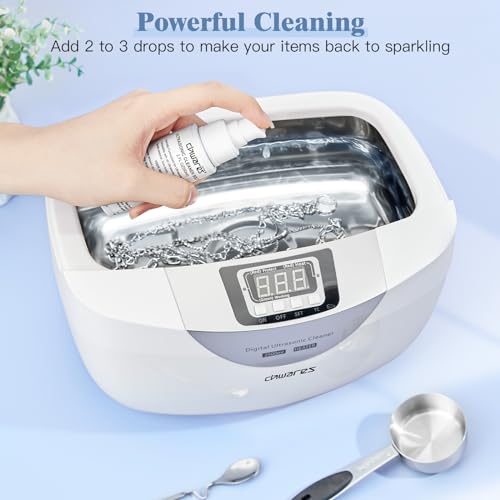 Chwares QXY-EU Ultrasonic Cleaner Solution, Sonic Cleanering Solution For Diamond, Gold, Silver, Eye Glasses And Jewelry Cleaning thumb #1