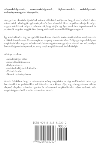 Alapszakdolgozatok, Mesterszakdolgozatok, Diplomamunkák, Szakdolgozatok, Tudományos Megírása Könnyed