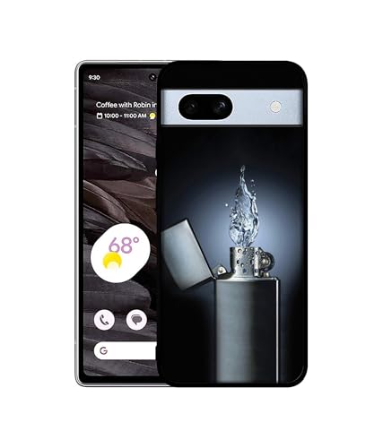 Image of Water Lighter Design Premium 2D Printed Metal Back Case Cover for Google Pixel 7A 5G