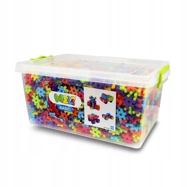 Meli Basic Bauklötze Set 2000 Teile – Bausteine für Kinder ab 3 Jahren, pädagogisches Spielzeug für kreative Konstruktionen, BPA-frei, ideal für Zuhause und Bildungseinrichtungen