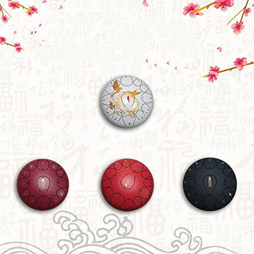 Steel Tongue Drum de 12 pulgadas con 13 notas, tambor portátil para chakras y meditación, incluye mochila, libro de música, baquetas, escalas y anillos para los dedos, ideal para acampar, meditación o yoga (Color: D) miniatura 2