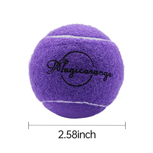 Magicorange Tennis Balls, 12 Pack Advanced Training Tennis Balls Practice Balls, Pet Dog Playing Balls, Come With Mesh Bag For Easy Transport, Good For Beginner Training Ball (Purple) #TOP5