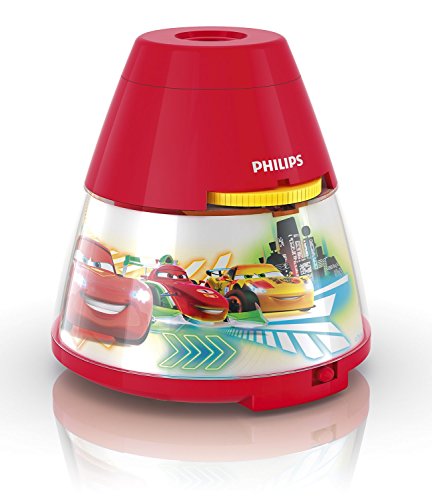 Preisvergleich Produktbild Philips Disney Cars LED Projektor Tischleuchte, rot, 717693216