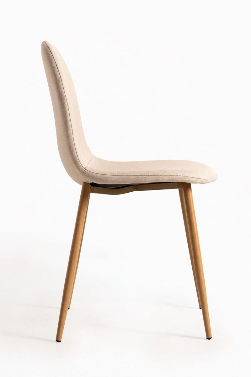Regalos Miguel - Packs Sillas Comedor - Pack 2 Sillas Teok Tela - Beige
