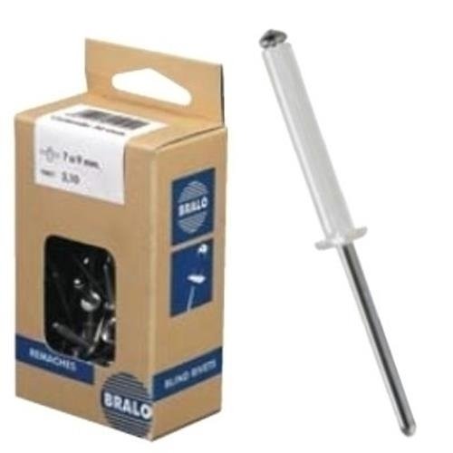 Bralo S1010BL4010 - Remache aluminio blanco minicaja 50pcs. 4x10 B