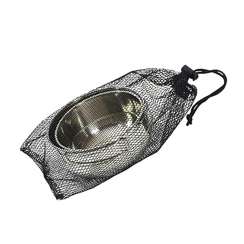 NAMOARLY 2-Piece Stainless Steel Bowl Set Camping Tableware Compact for Travel Folding Picnic Bowl