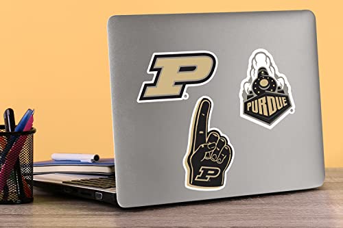 Image of Purdue University 8ct Vinyl Sticker Pack - Large Waterproof Purdue, Boilers, Mascot & Pennant Decals for Laptops, Water Bottles, Tablets, Scrapbooks, Vehicles & More - Officially Licensed Designs