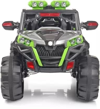 Srecap Kids Battery Operated 4x4 Big Size Jeep 12V Battery Jeep Battery Operated Ride On - Green-image-41