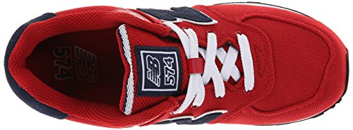 Image of New Balance Kid's 574 V1 Polo Sneaker, Chili Pepper /Saphire, 3 W US Little Kid (4-8 Years)