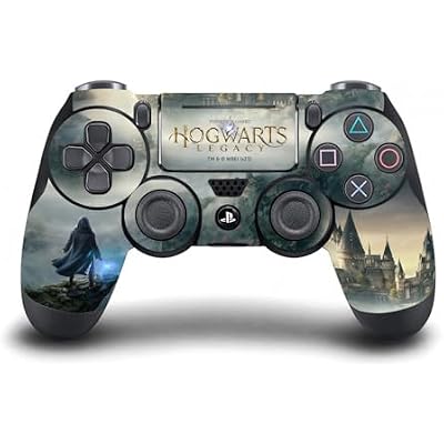 Head Case Designs Officially Licensed Hogwarts Legacy Key Art Graphics Vinyl Sticker Gaming Skin Decal Cover Compatible With Sony PlayStation 4 PS4 DualShock 4 Controller